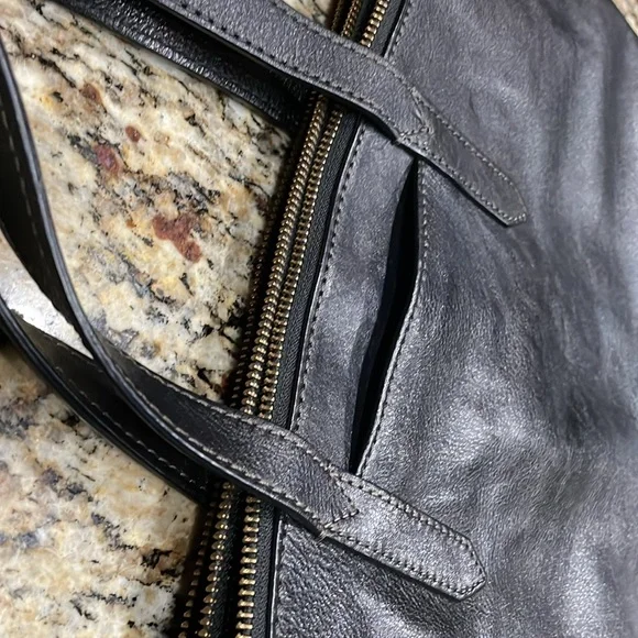 Fossil Shoulder/Laptop Bag Black Leather